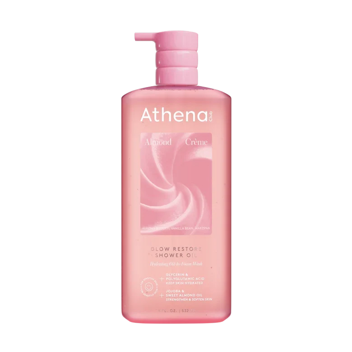 Glow Restore Shower Oil Q9 Almond Crème